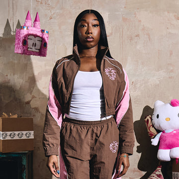 HUC BROWN NEAPOLITAN CROPPED JACKET